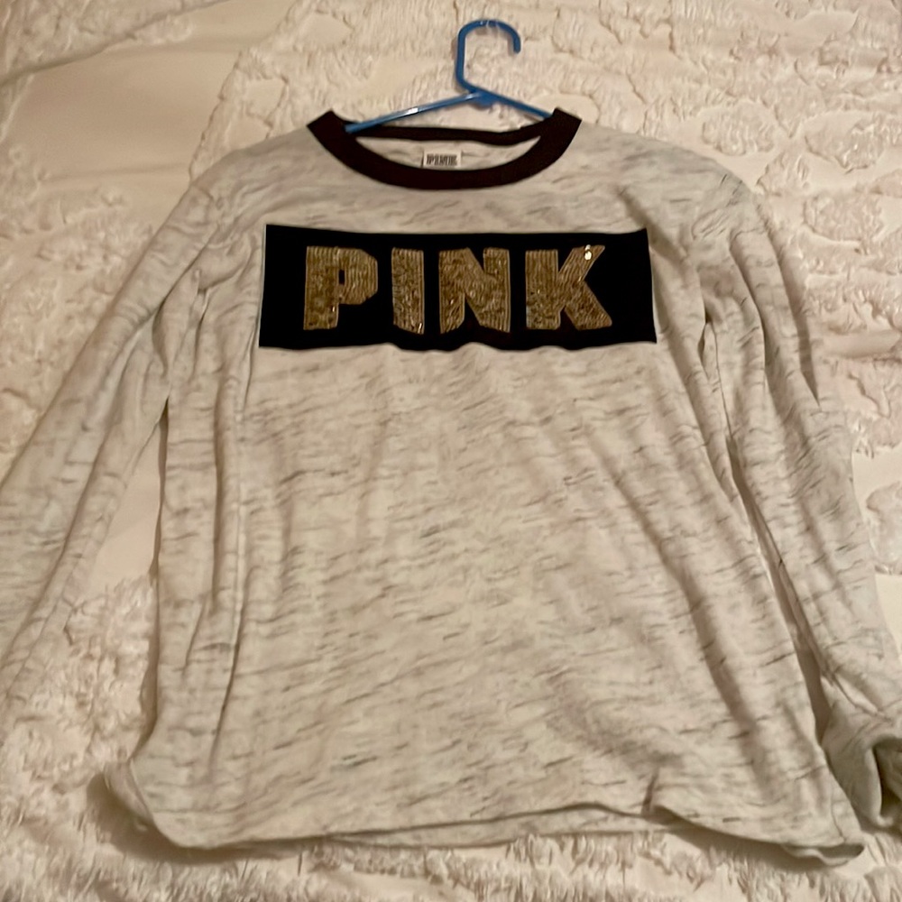 Pink Victoria’s Secret long sleeve sequence